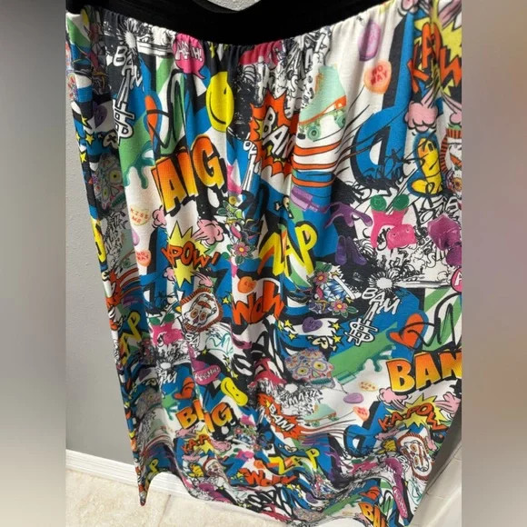 Comic Cartoon Long Skirt XL - Picture 2 of 3